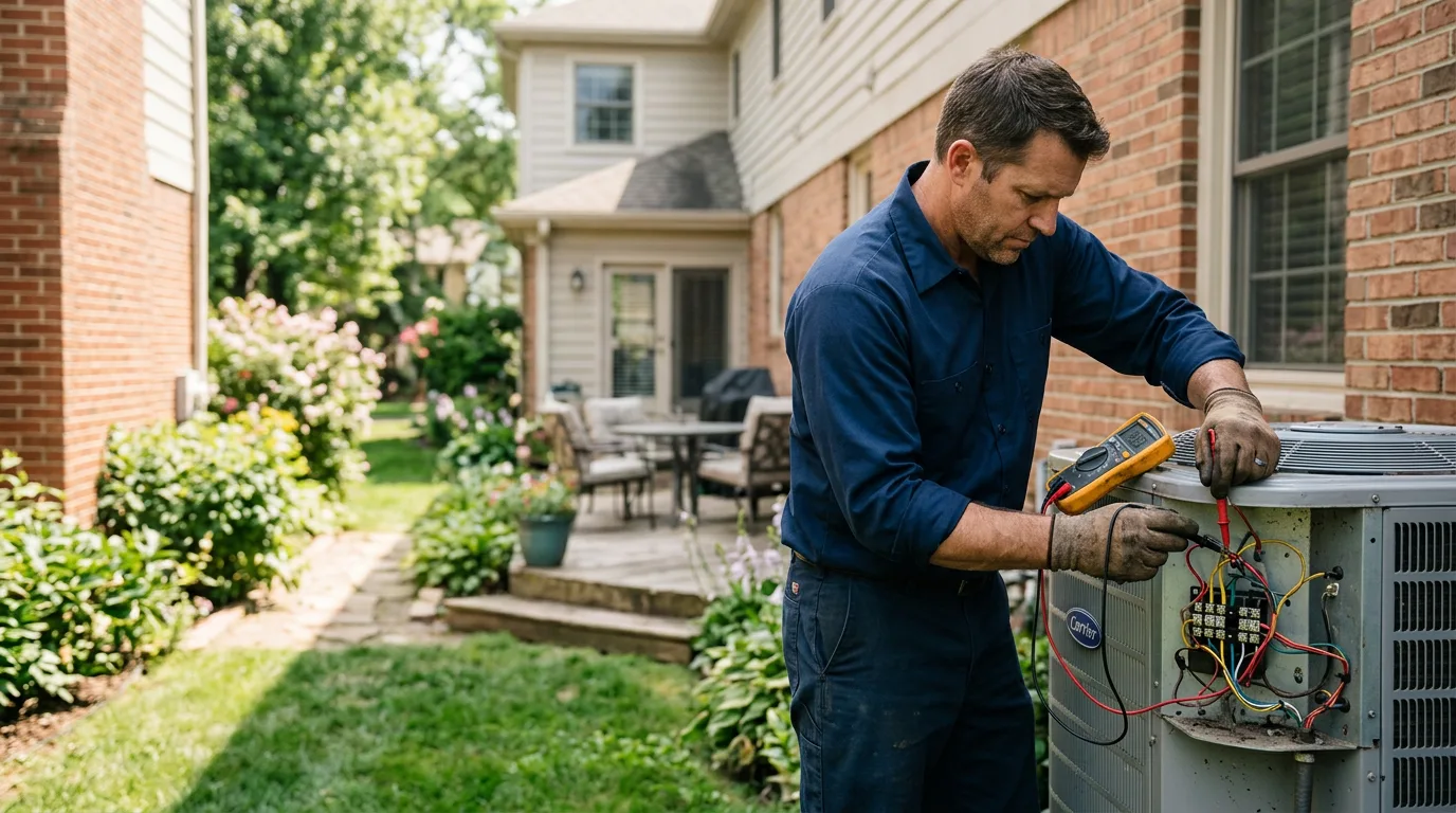 HVAC technician working near Harriman, NY